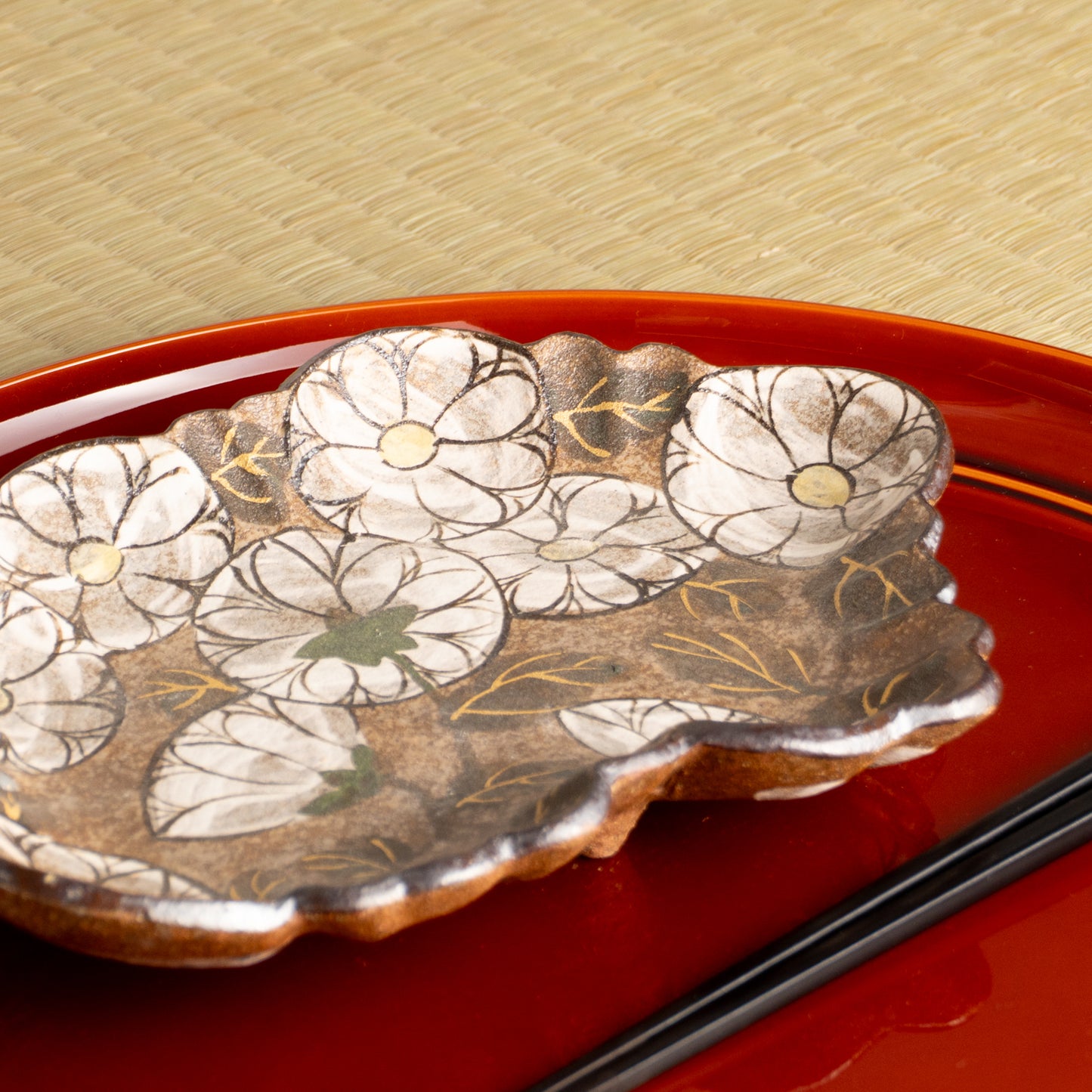 【清水焼】向付　乾山写 菊　俊山窯 KOTOPOTTER