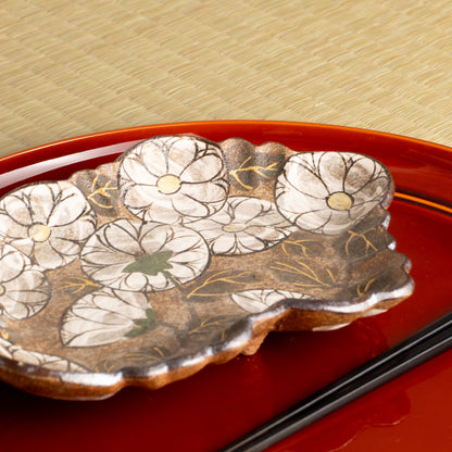 【清水焼】向付　乾山写 菊　俊山窯 KOTOPOTTER