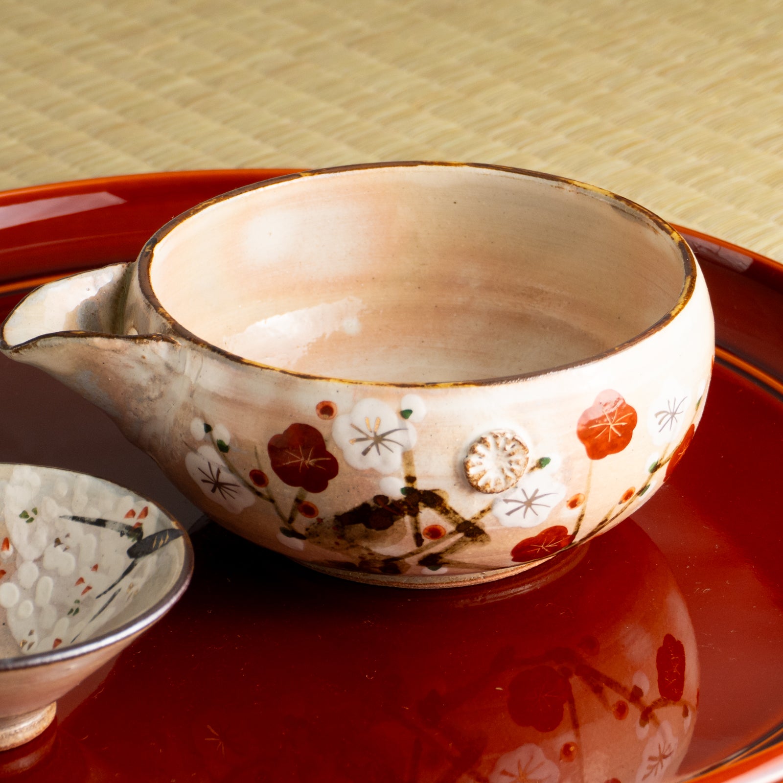 【清水焼】片口　梅　俊山窯 KOTOPOTTER