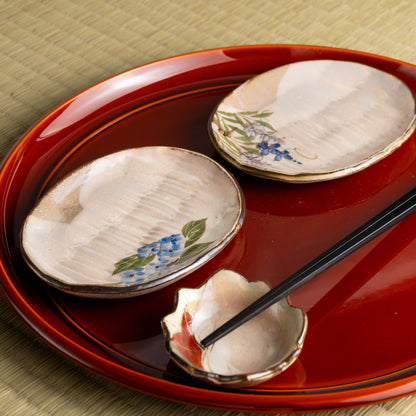 【清水焼】楕円小皿　藤　俊山窯 KOTOPOTTER