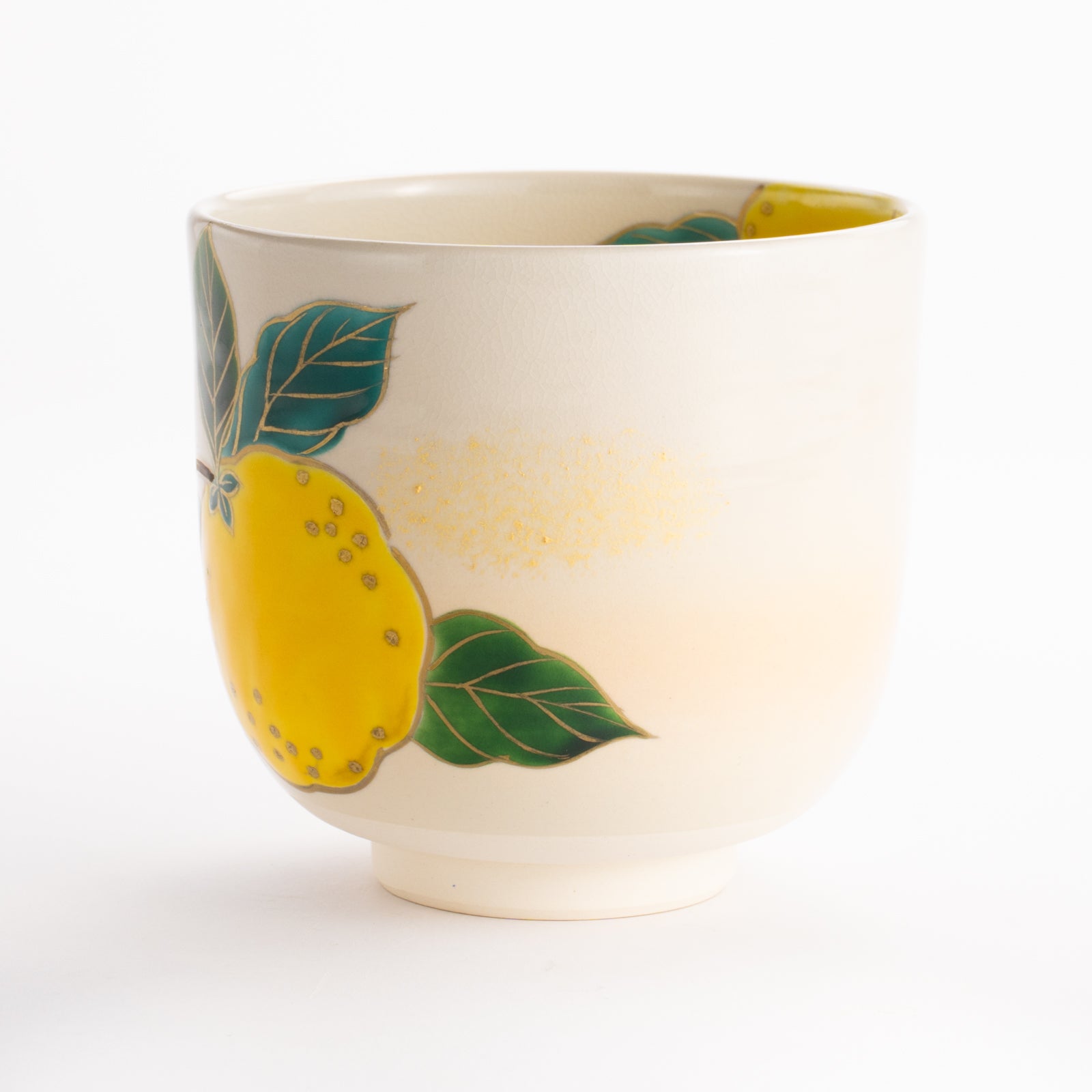 抹茶碗(筒型)　色絵柚子 KOTOPOTTER