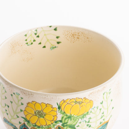 抹茶碗　福寿草　宗絢 KOTOPOTTER