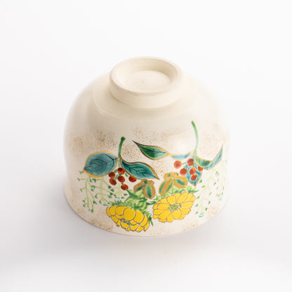 抹茶碗　福寿草　宗絢 KOTOPOTTER