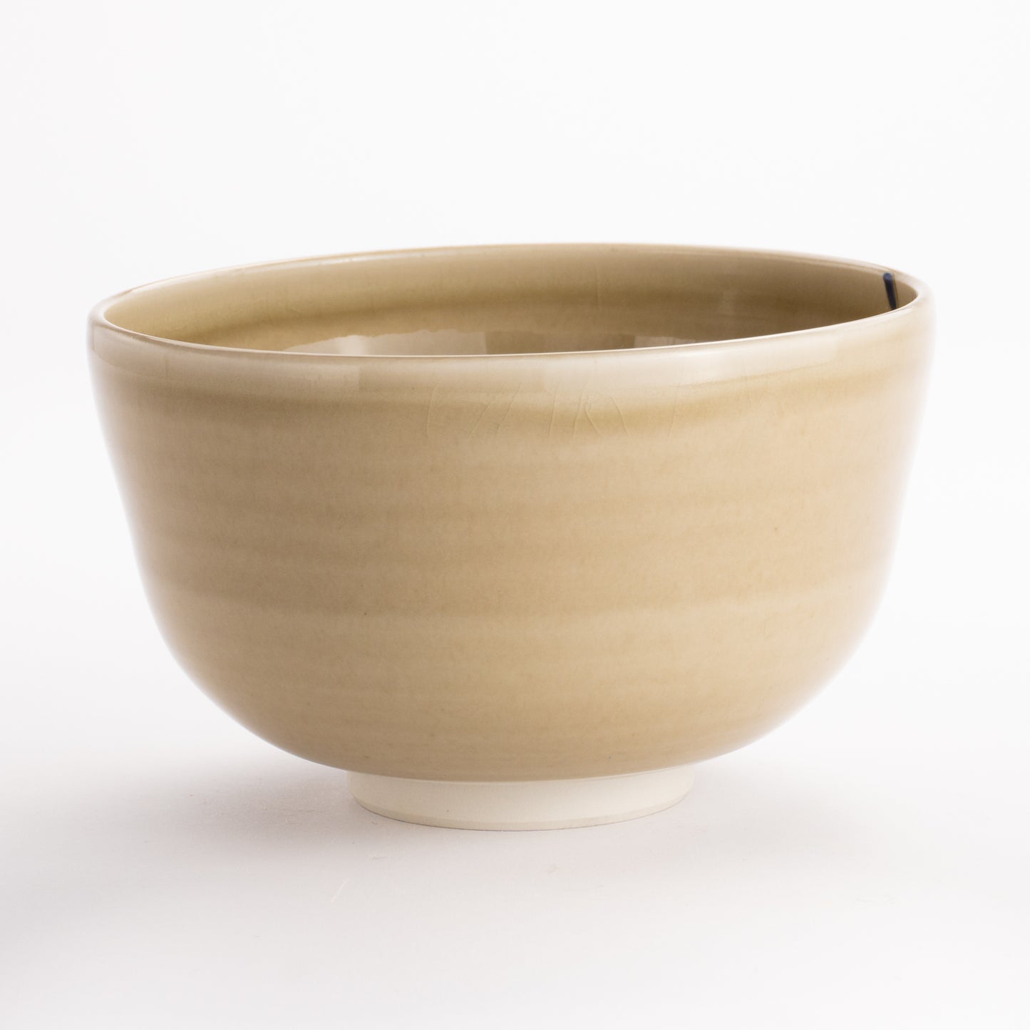 抹茶碗(平)　灰釉 トンボ　宗絢 KOTOPOTTER