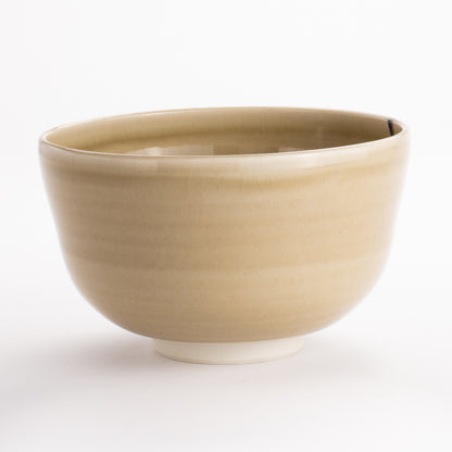 抹茶碗(平)　灰釉 トンボ　宗絢 KOTOPOTTER