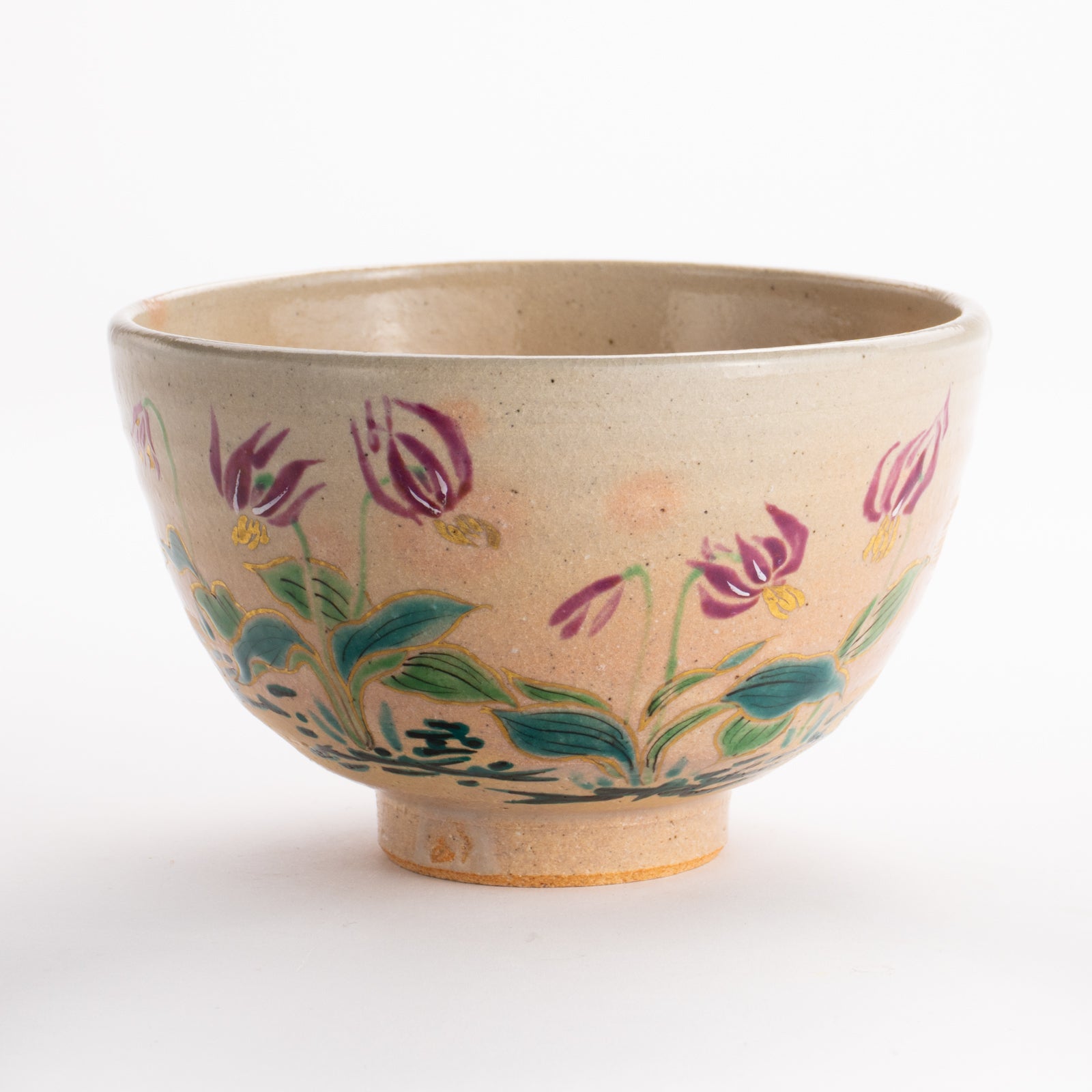 抹茶碗　灰釉 片栗　宗絢 KOTOPOTTER