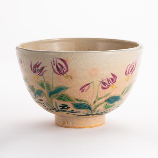 抹茶碗　灰釉 片栗　宗絢 KOTOPOTTER