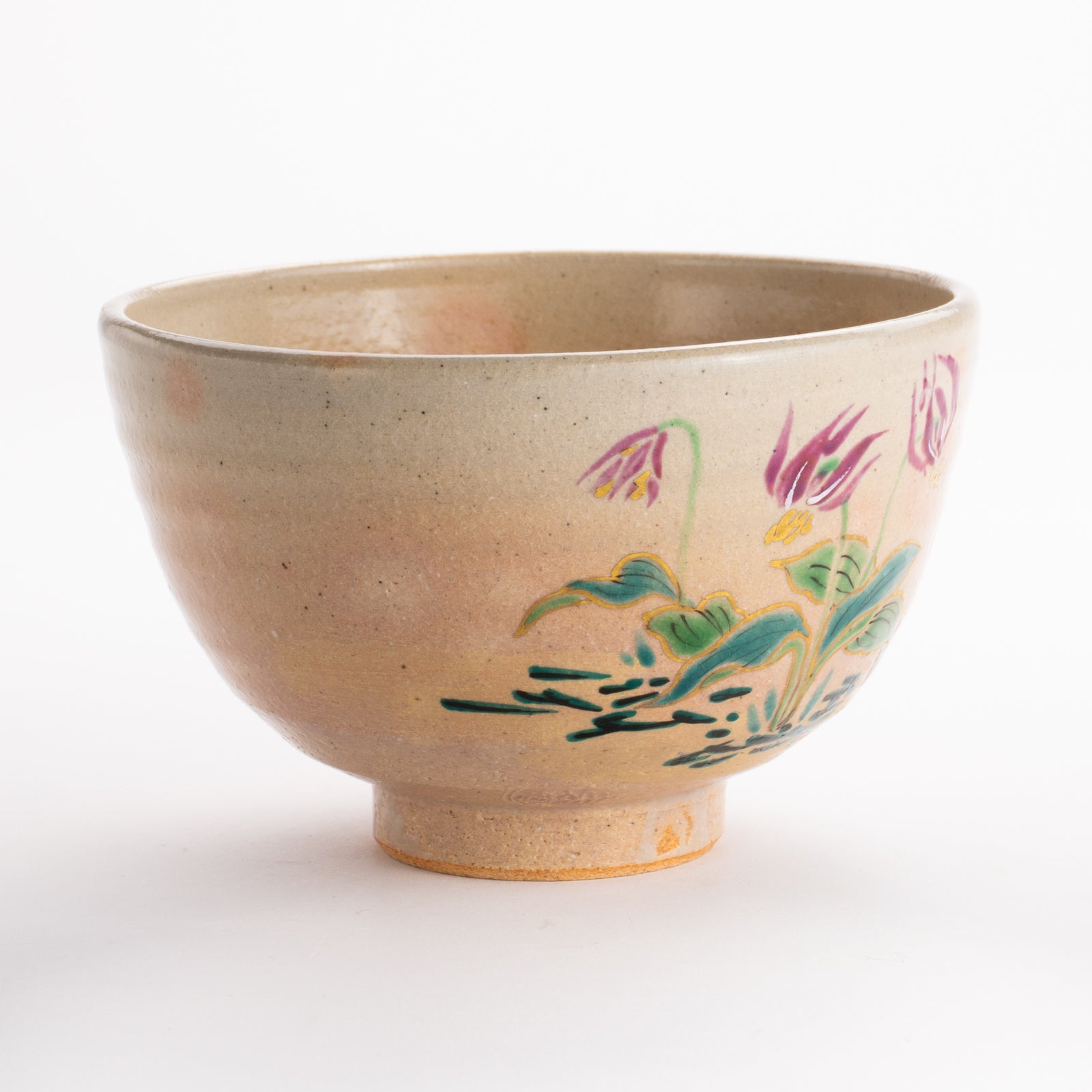 抹茶碗　灰釉 片栗　宗絢 KOTOPOTTER