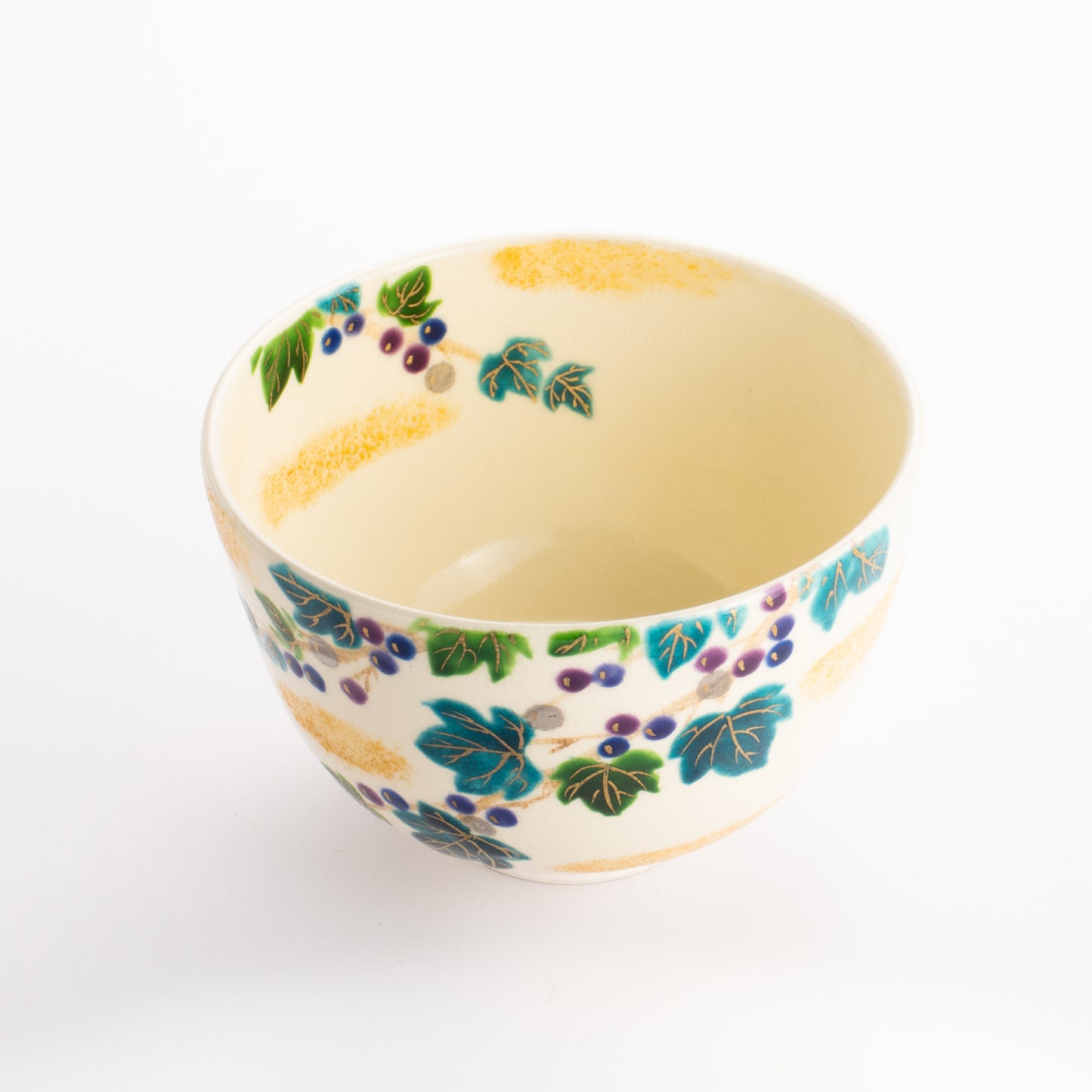 抹茶碗　色絵 葡萄　宗絢 KOTOPOTTER