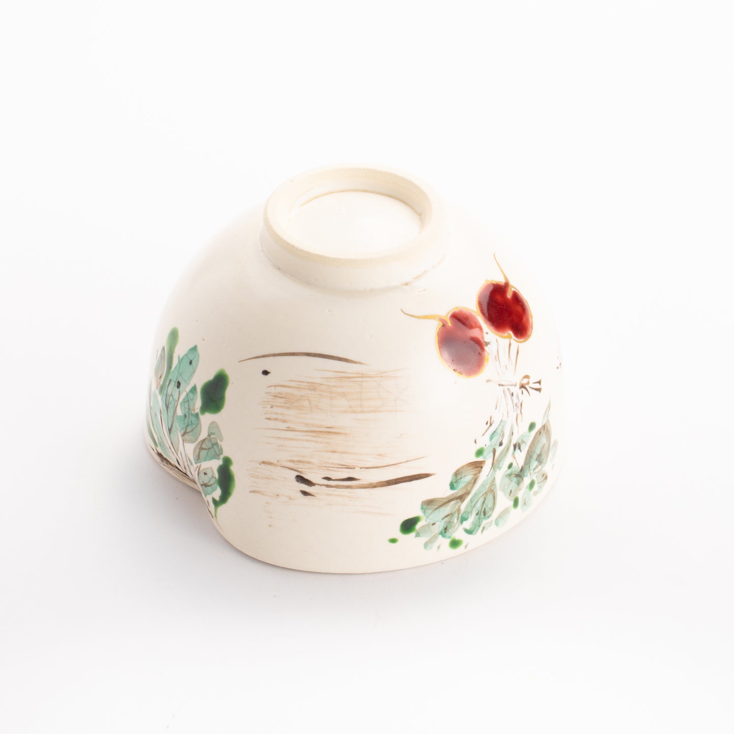 抹茶碗　カブの絵　宗絢 KOTOPOTTER