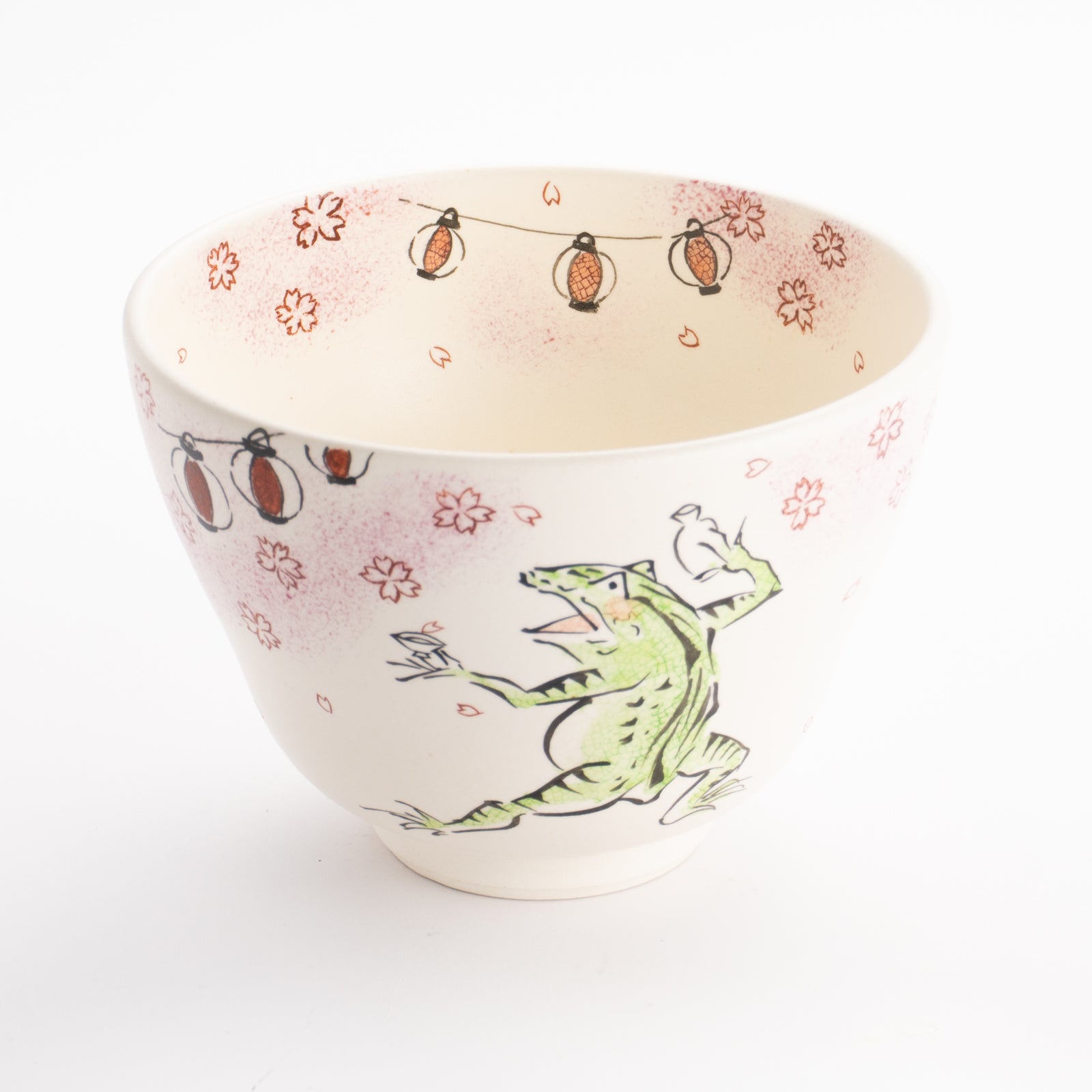 京都 清水焼】抹茶碗 鳥獣戯画「春の宴」 宗絢｜コトポッター