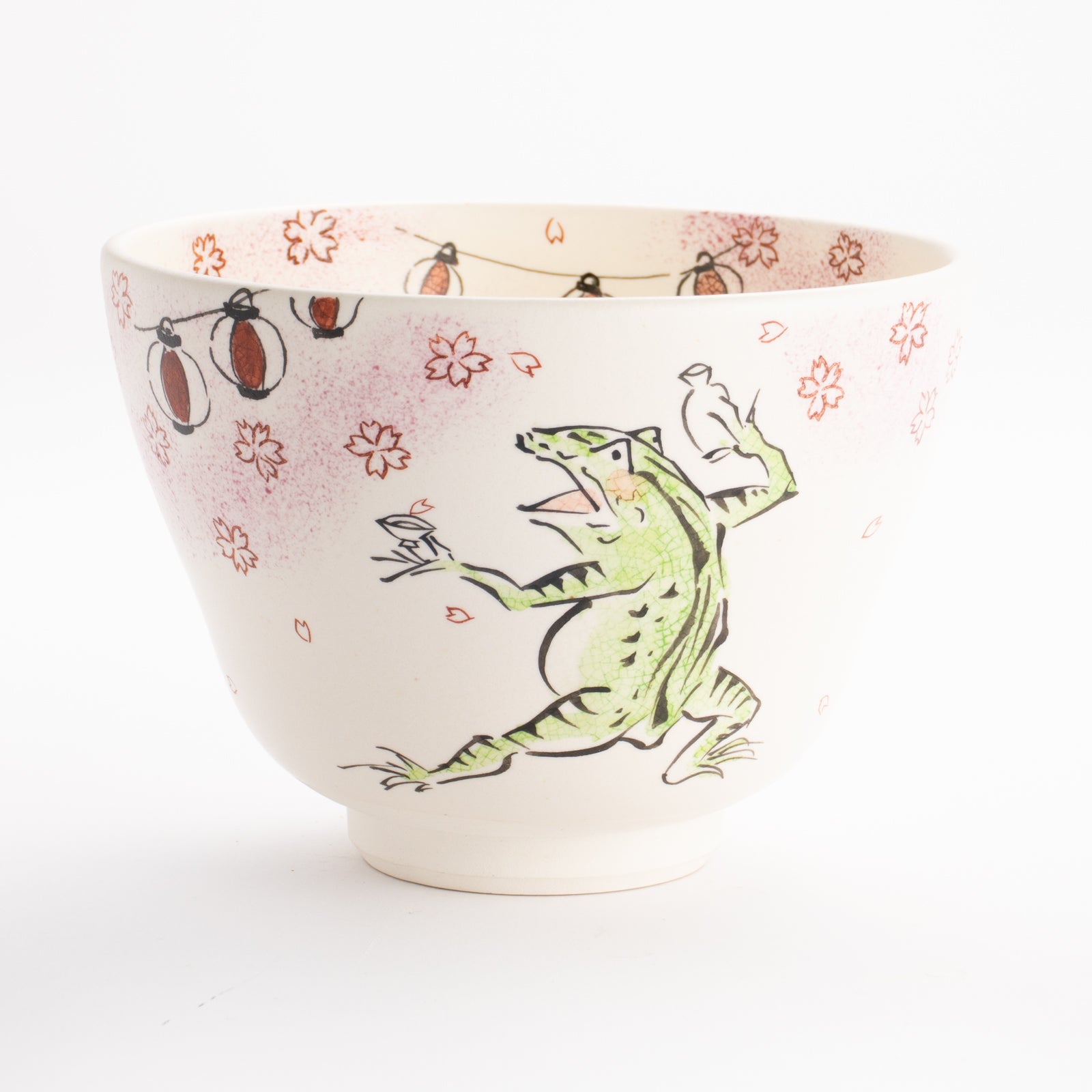 抹茶碗　鳥獣戯画「春の宴」　宗絢 KOTOPOTTER