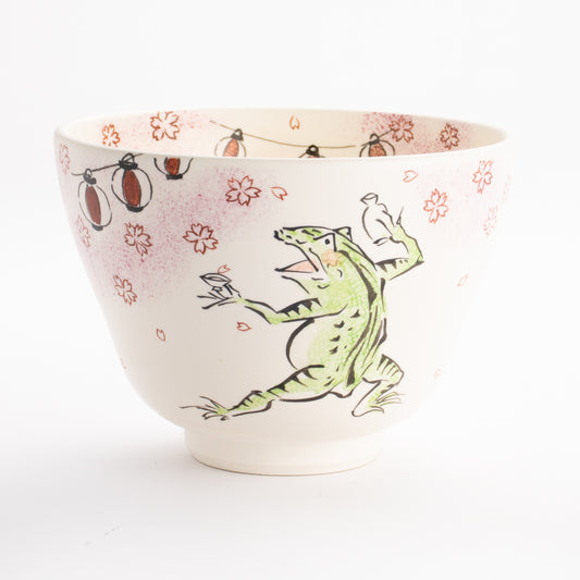 抹茶碗　鳥獣戯画「春の宴」　宗絢 KOTOPOTTER