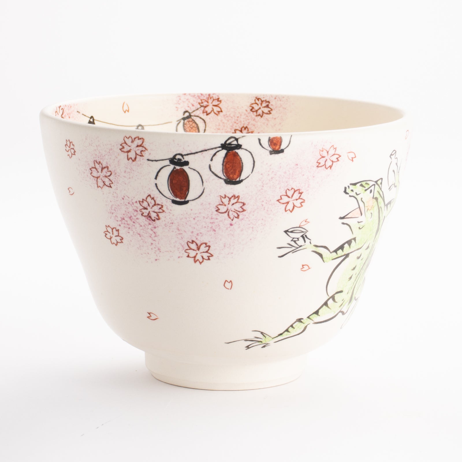 京都 清水焼】抹茶碗 鳥獣戯画「春の宴」 宗絢｜コトポッター