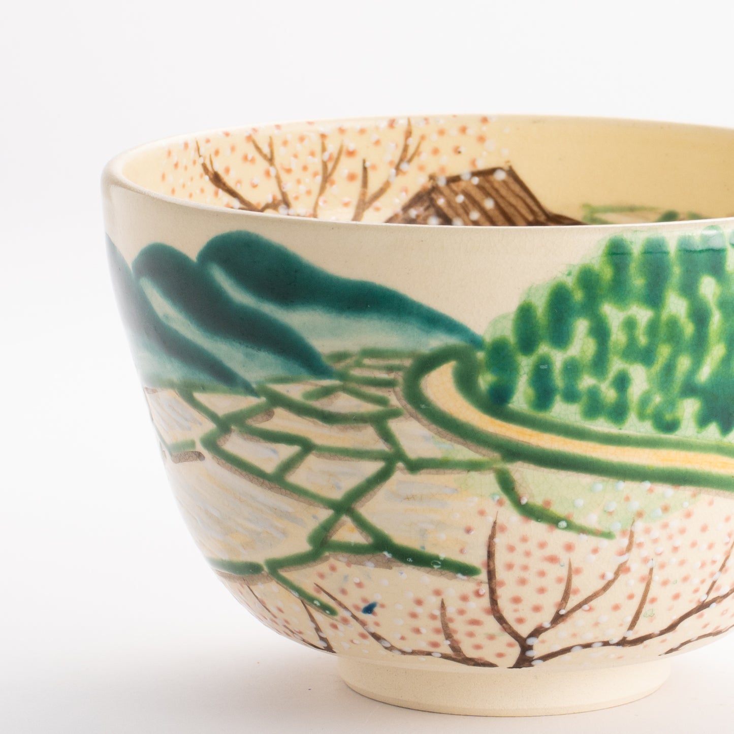 抹茶碗　春の田園　宗絢 KOTOPOTTER