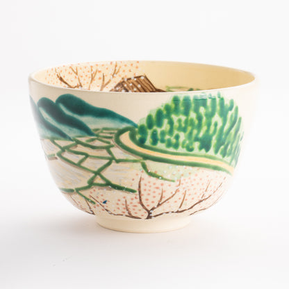 抹茶碗　春の田園　宗絢 KOTOPOTTER
