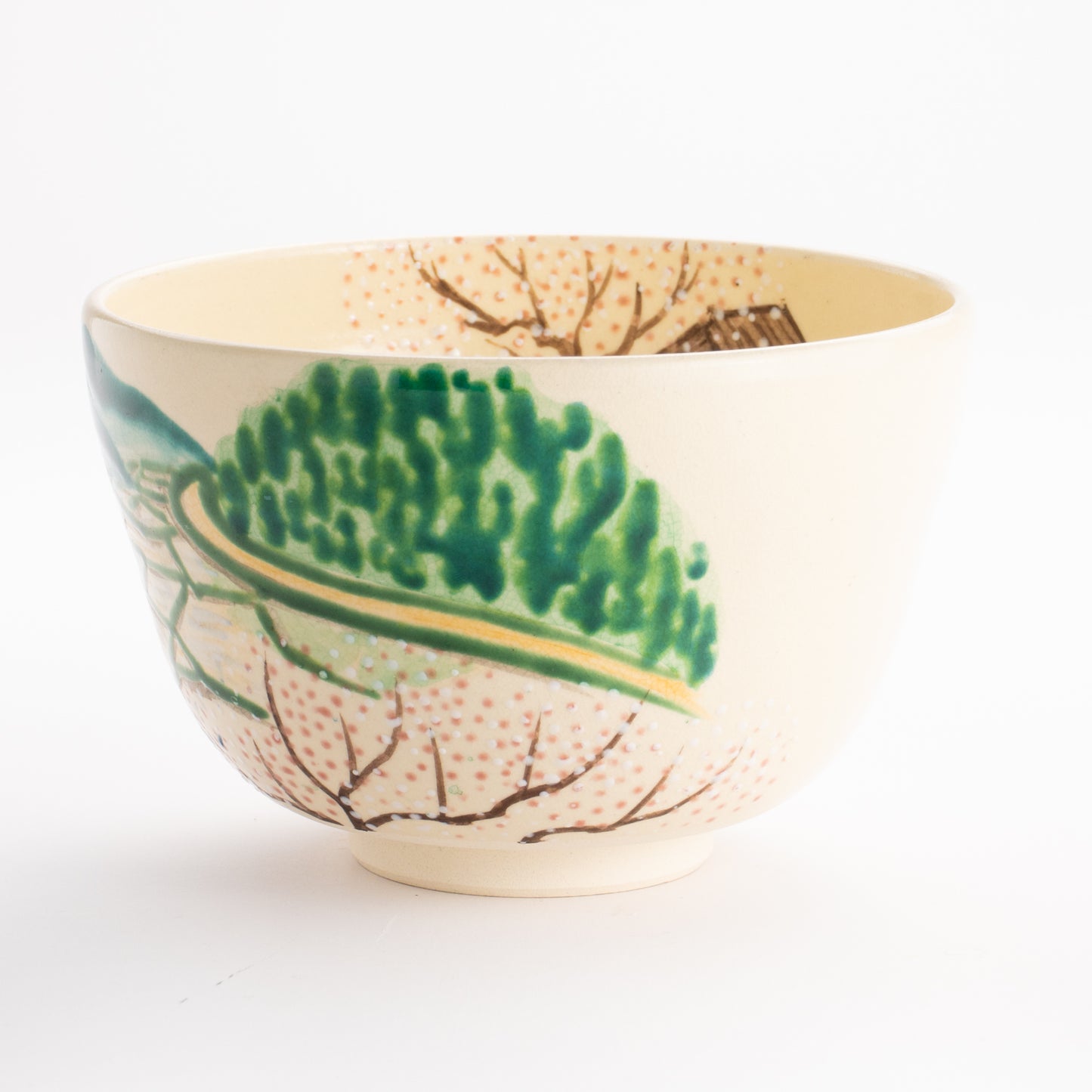 抹茶碗　春の田園　宗絢 KOTOPOTTER