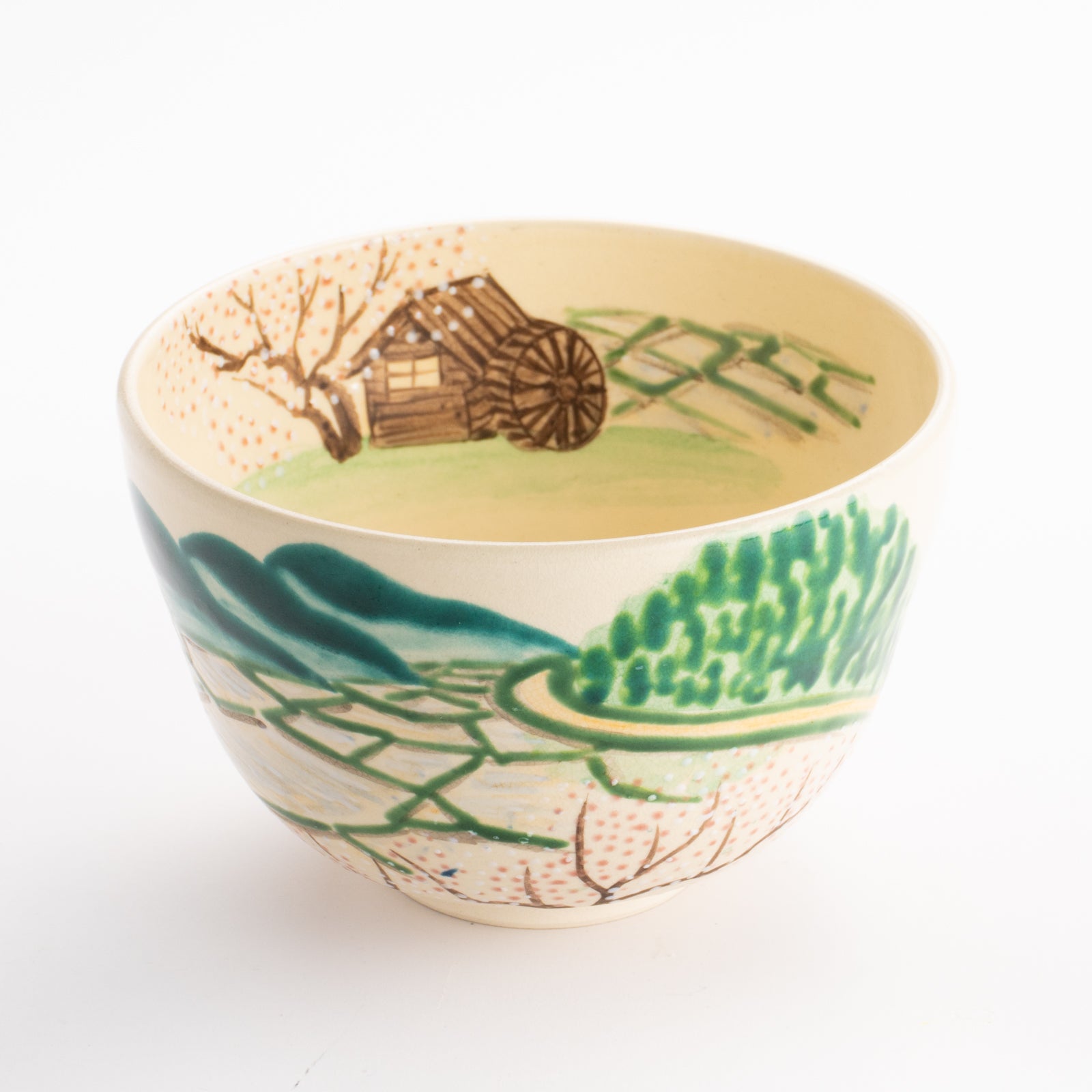 抹茶碗　春の田園　宗絢 KOTOPOTTER