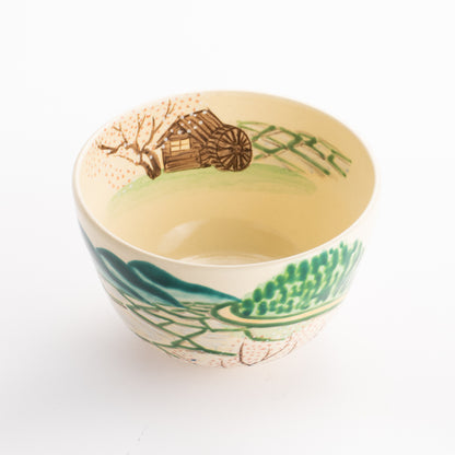 抹茶碗　春の田園　宗絢 KOTOPOTTER