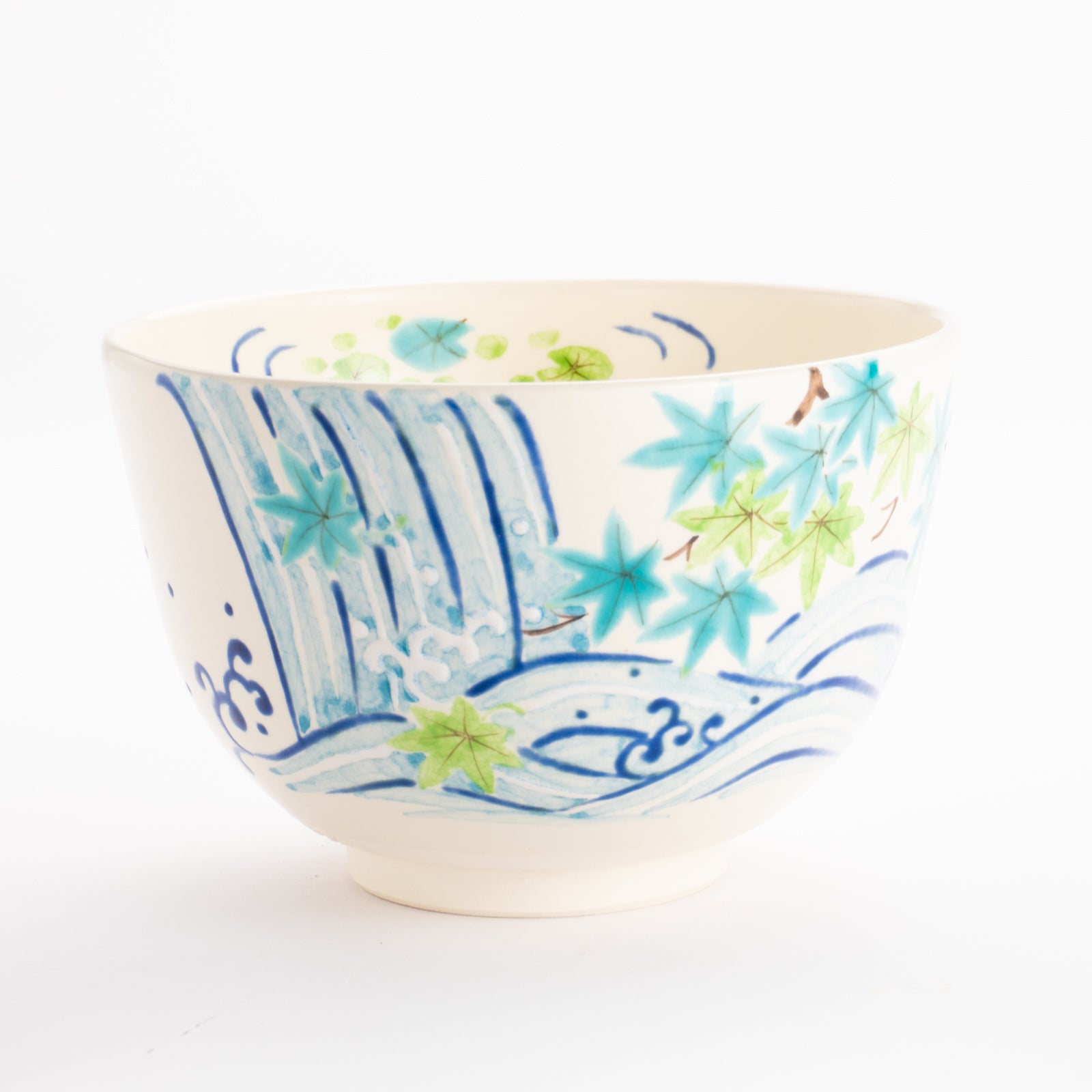 抹茶碗　流水青楓　宗絢 KOTOPOTTER