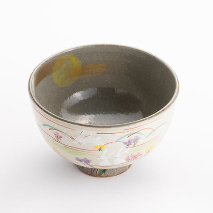 抹茶碗　掛分 月にうさぎ　宗絢 KOTOPOTTER