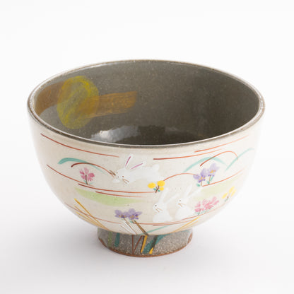 抹茶碗　掛分 月にうさぎ　宗絢 KOTOPOTTER