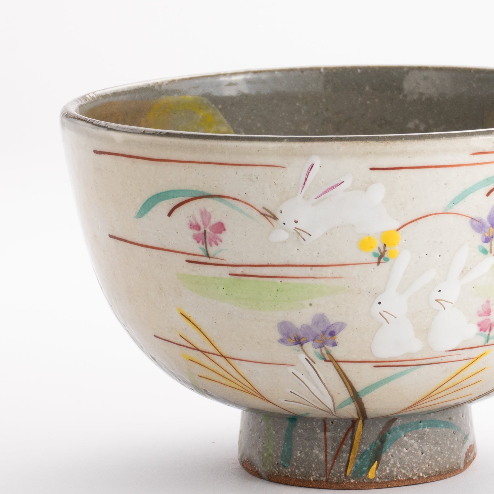 抹茶碗　掛分 月にうさぎ　宗絢 KOTOPOTTER