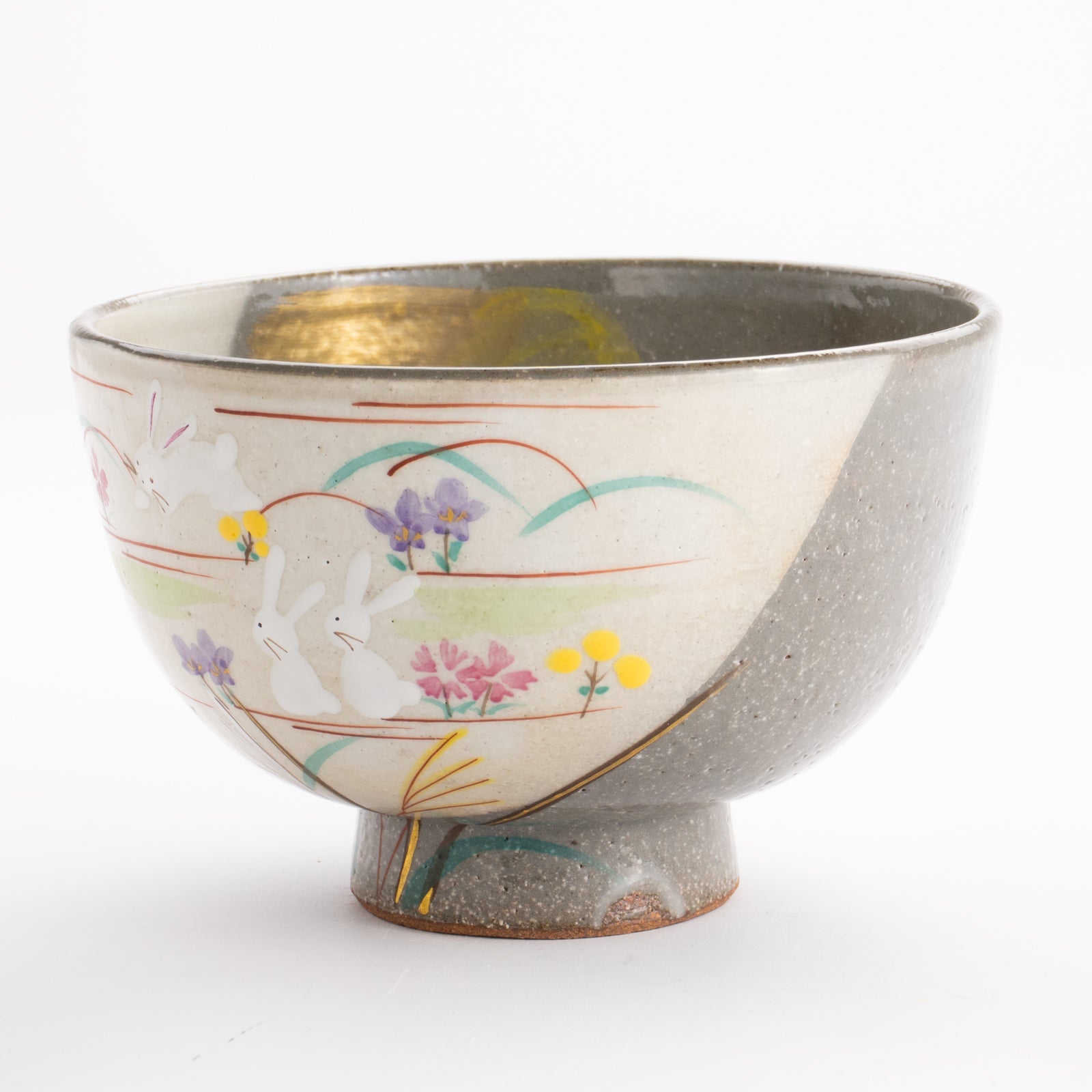 抹茶碗　掛分 月にうさぎ　宗絢 KOTOPOTTER