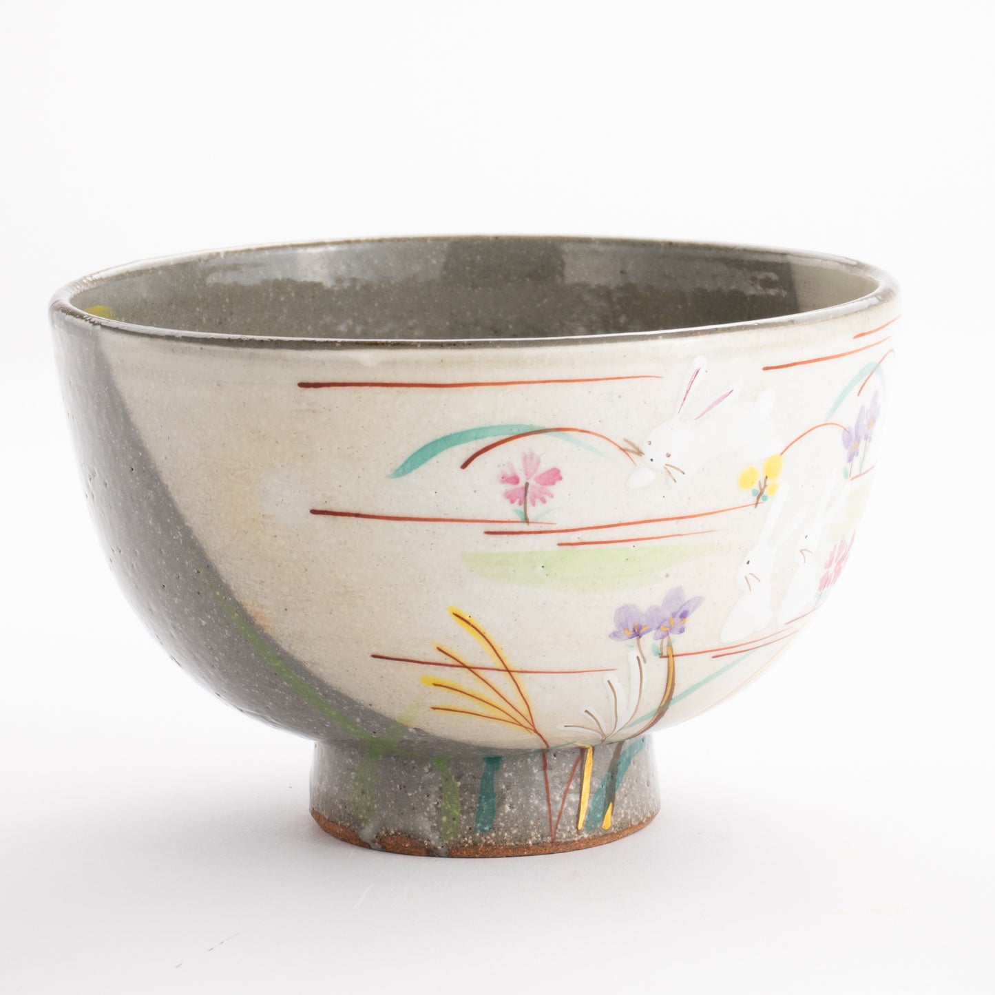 抹茶碗　掛分 月にうさぎ　宗絢 KOTOPOTTER