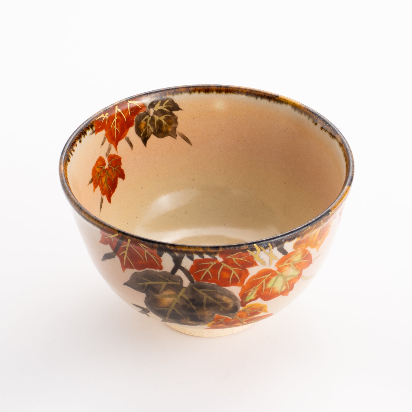 抹茶碗　蔦の絵　安徳 KOTOPOTTER