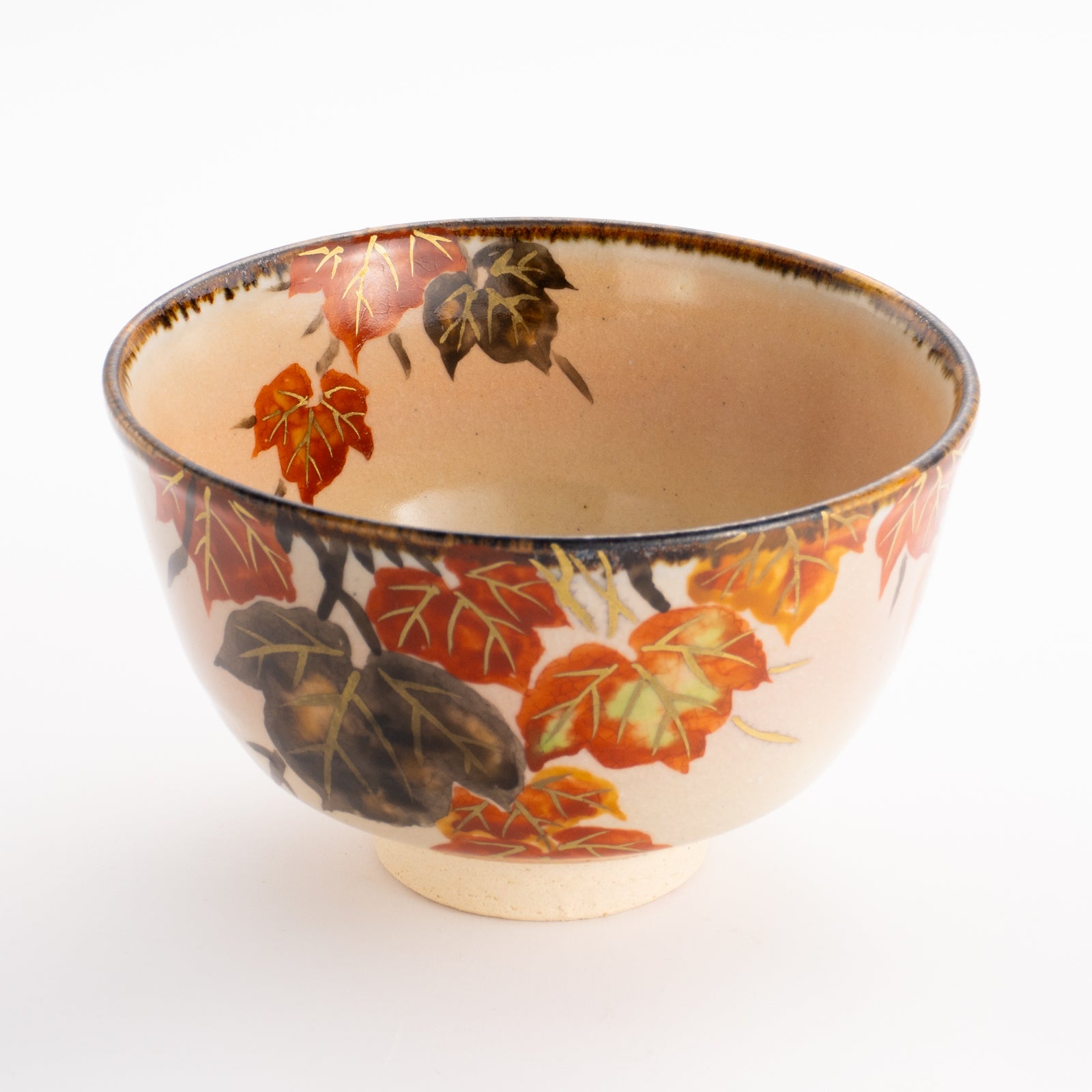 抹茶碗　蔦の絵　安徳 KOTOPOTTER