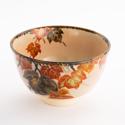 抹茶碗　蔦の絵　安徳 KOTOPOTTER