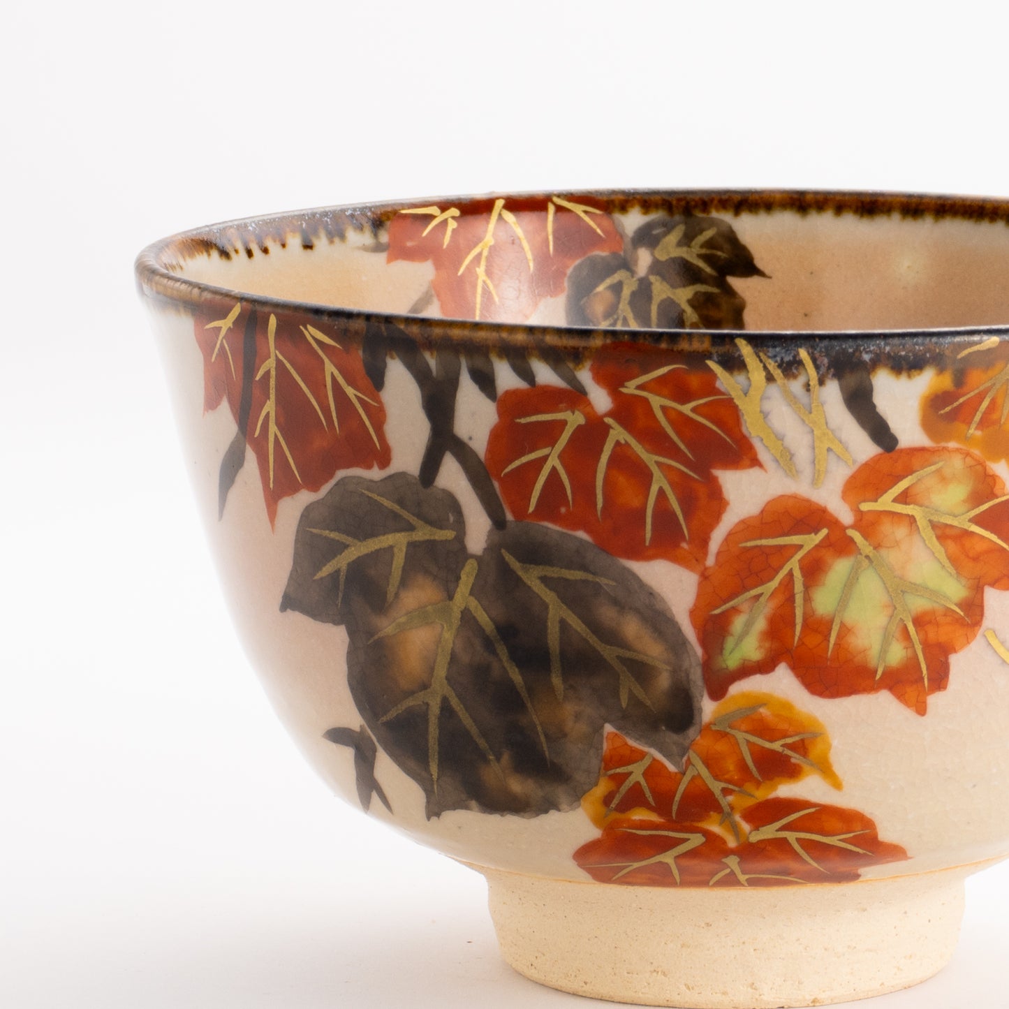 抹茶碗　蔦の絵　安徳 KOTOPOTTER