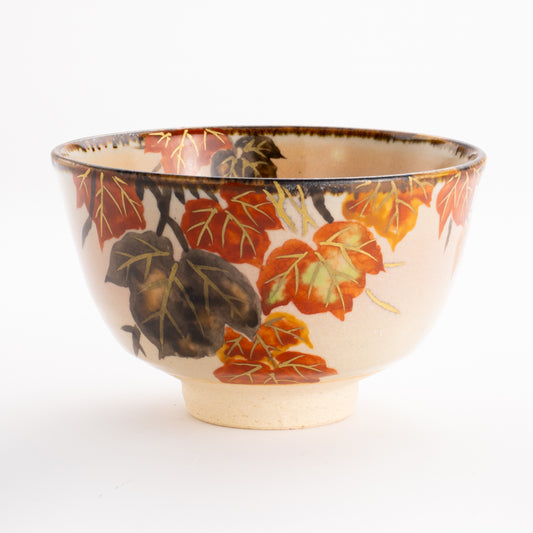 抹茶碗　蔦の絵　安徳 KOTOPOTTER