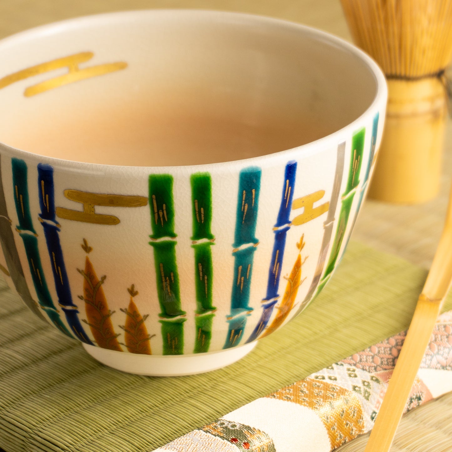 抹茶碗　竹ノ絵　宗絢 KOTOPOTTER
