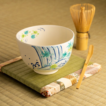 抹茶碗　流水青楓　宗絢 KOTOPOTTER