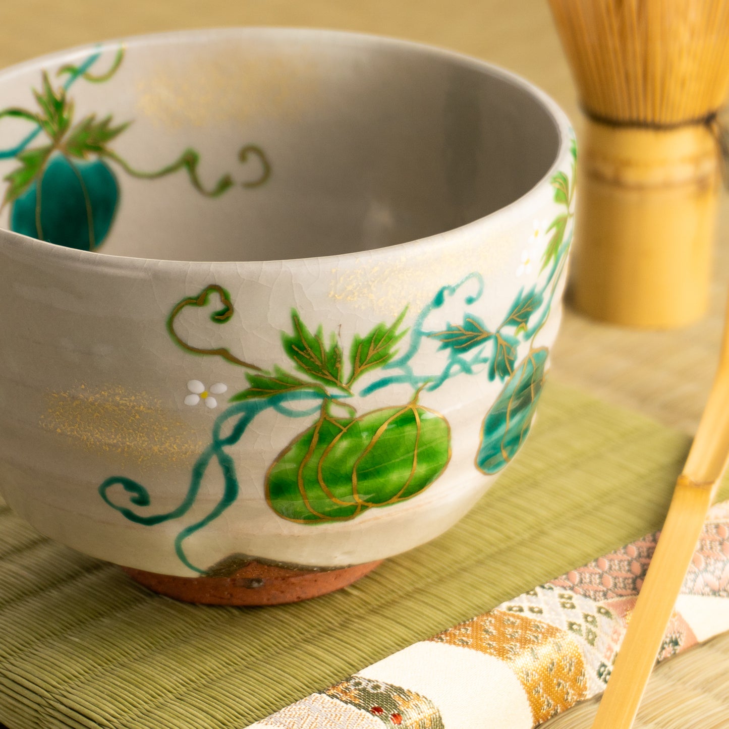 抹茶碗　粉引風船葛　宗絢 KOTOPOTTER