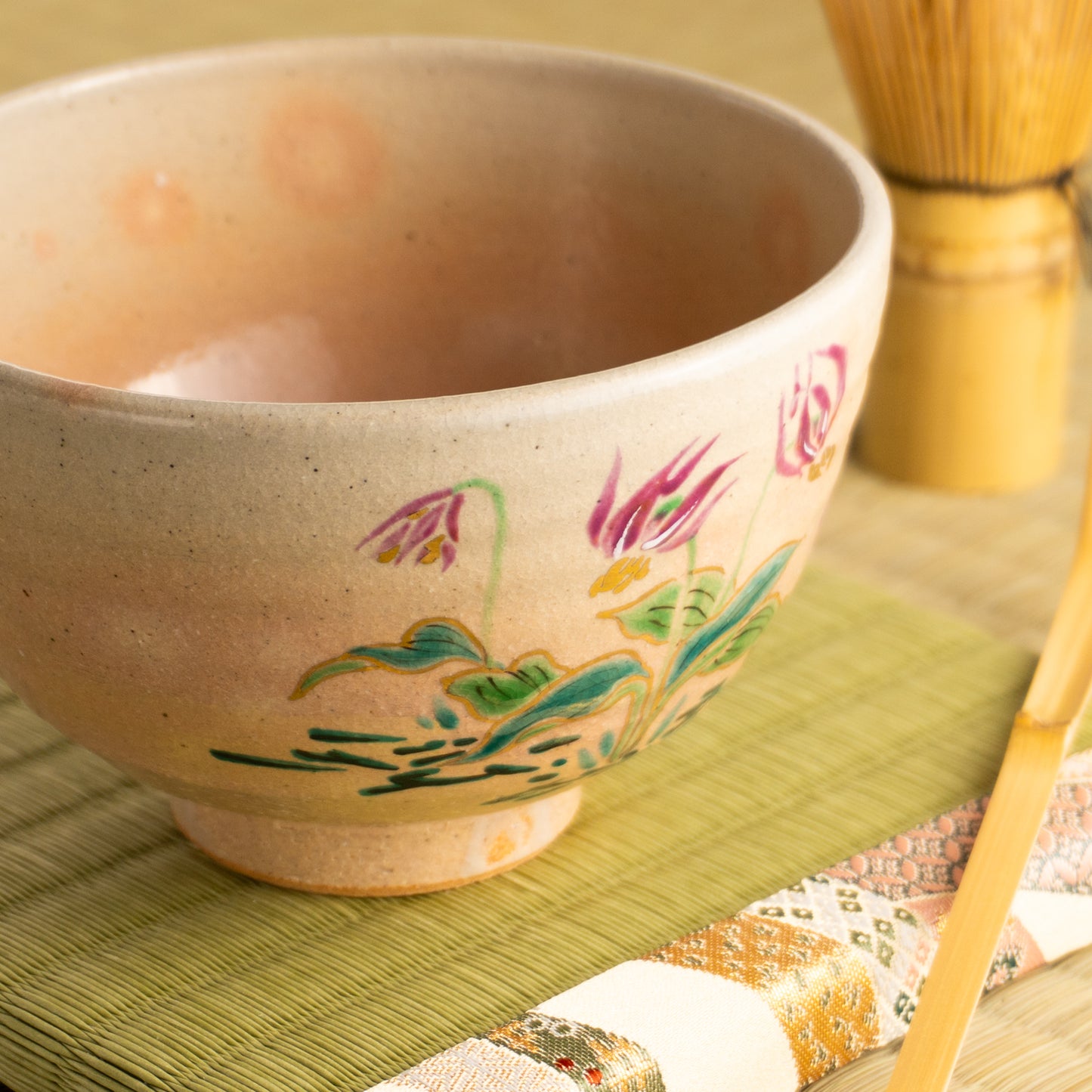 抹茶碗　灰釉 片栗　宗絢 KOTOPOTTER