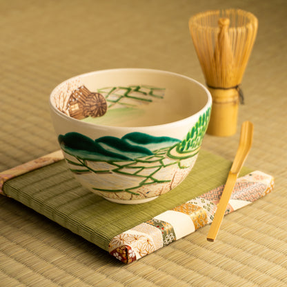 抹茶碗　春の田園　宗絢 KOTOPOTTER