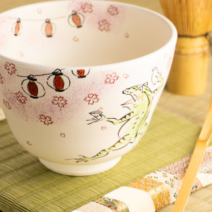 抹茶碗　鳥獣戯画「春の宴」　宗絢 KOTOPOTTER