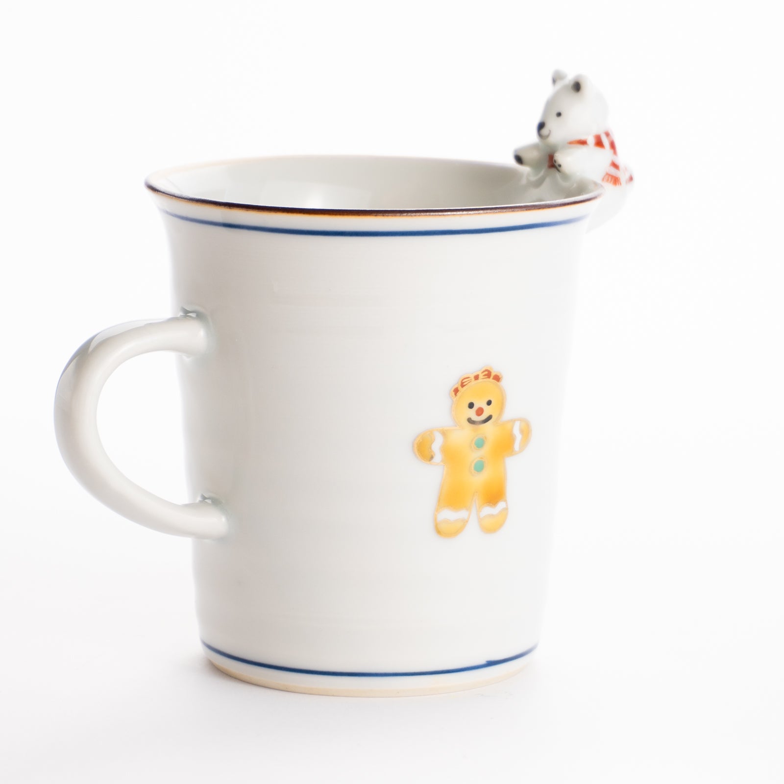 クマのマグカップ　ツリーに星を飾りましょう　深田香奈重 KOTOPOTTER