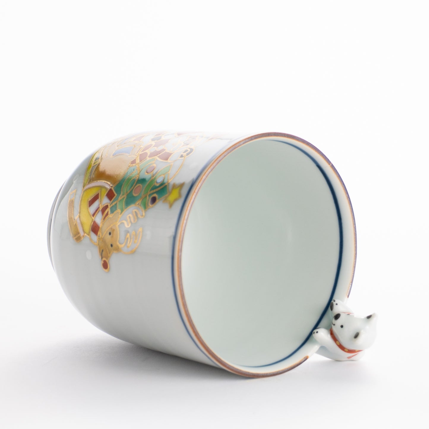 クマの湯呑　サンタがやってきた　深田香奈重 KOTOPOTTER