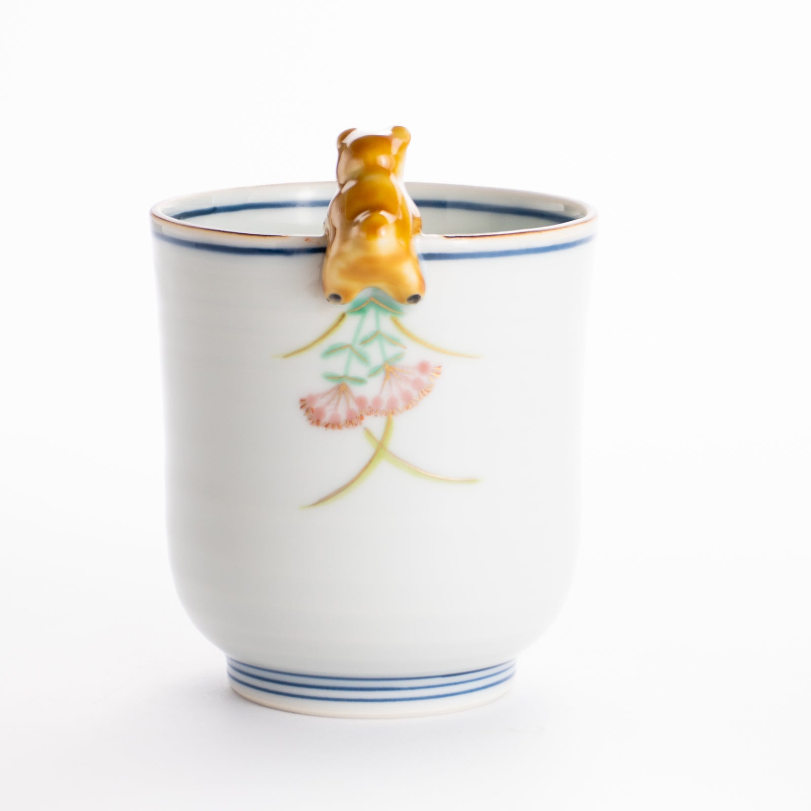 クマの湯呑　月見七草　深田香奈重 KOTOPOTTER