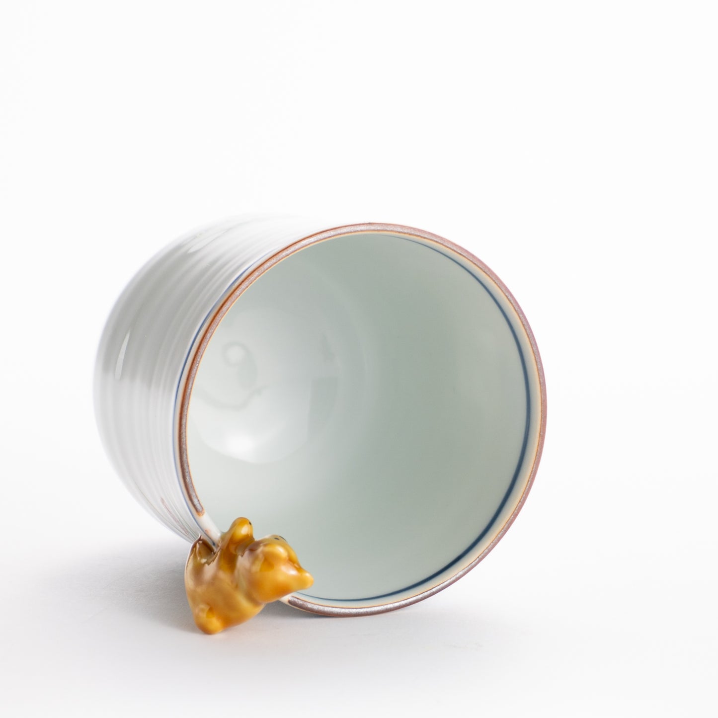 クマの湯呑　月見七草　深田香奈重 KOTOPOTTER