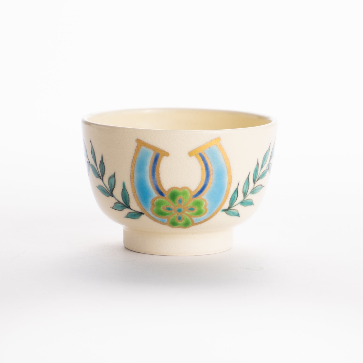 ぐい呑　馬蹄とクローバー　清水幹子 KOTOPOTTER