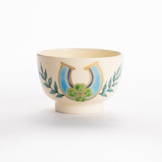 ぐい呑　馬蹄とクローバー　清水幹子 KOTOPOTTER