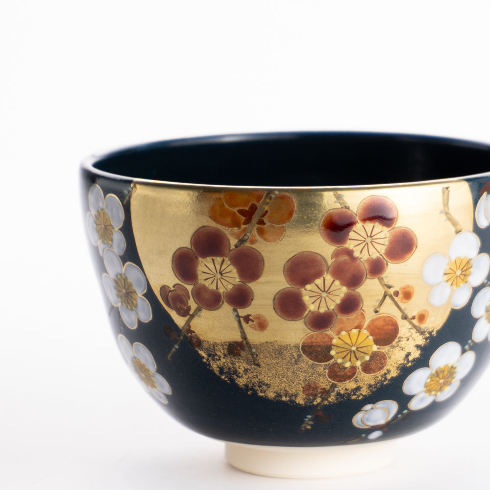 京都 清水焼】抹茶碗 月に枝垂れ梅 見谷若葉｜コトポッター