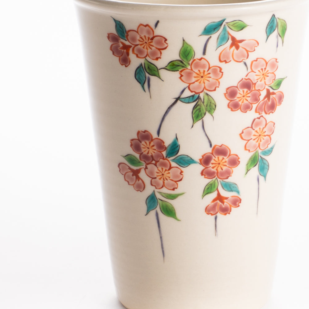 タンブラー　枝垂れ桜　清水幹子 KOTOPOTTER