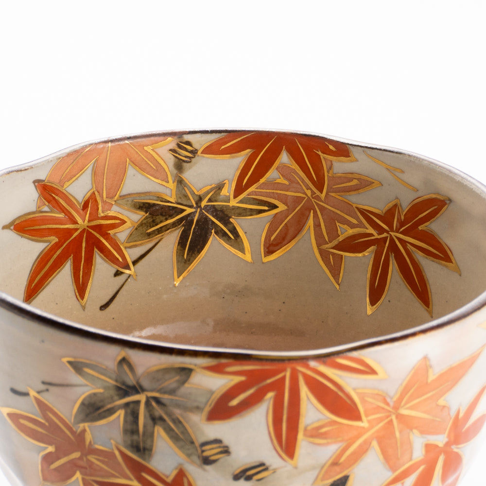 抹茶碗　紅葉　俊山窯 KOTOPOTTER