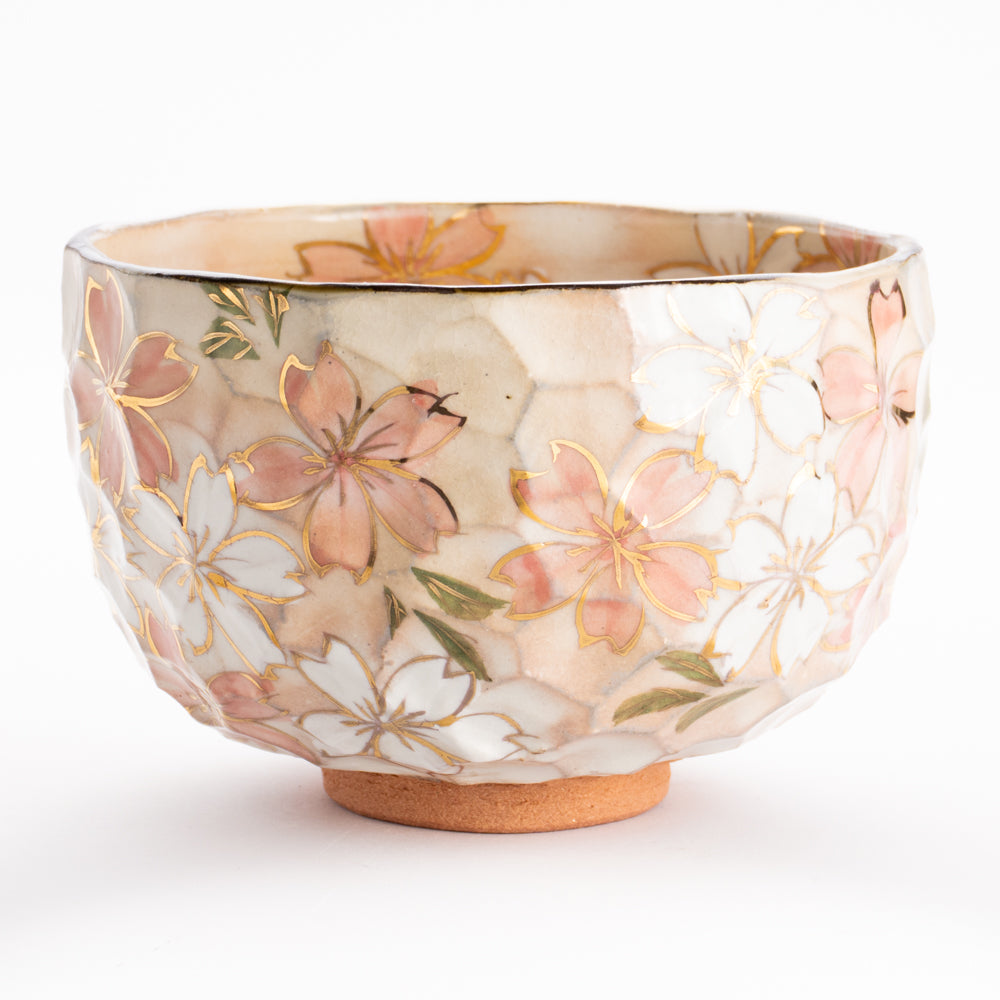 京都清水烧抹茶碗满开樱花｜俊山窑｜KOTOPOTTER